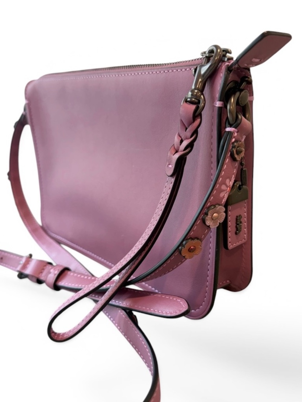 🌸 Coach Soho Tea Rose Crossbody Primrose Pink Leather Bag Style 21037 🌸